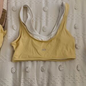 SET Yellow Sports Bra
